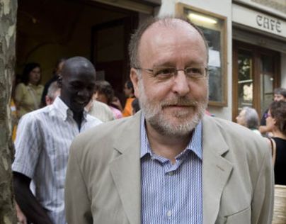 Colom també féu acte de presència a Arenys el 13 de setembre, acompanyat (no surt a la foto) d'Èric Bertran, tal i com em vaticinà el Profeta de Gràcia...